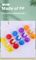 Colorful Open Table Tennis Lottery Ball