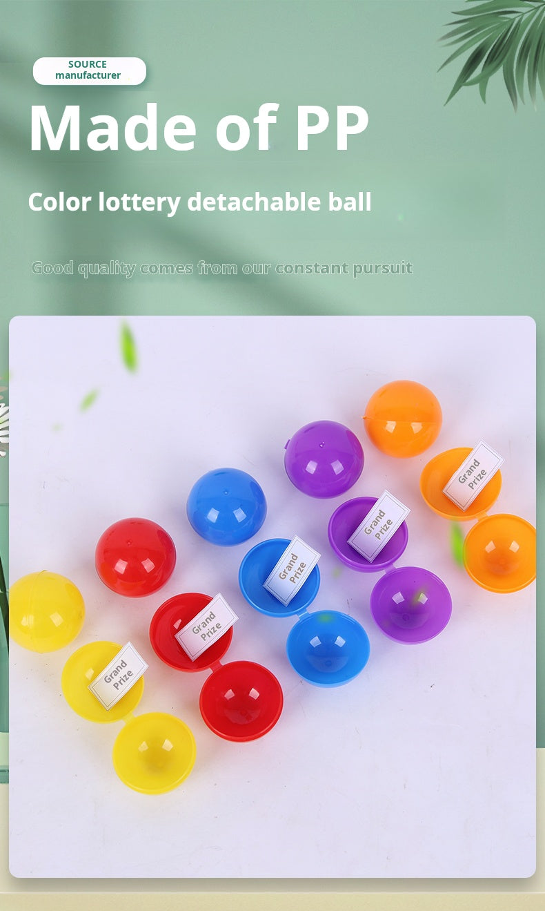 Colorful Open Table Tennis Lottery Ball