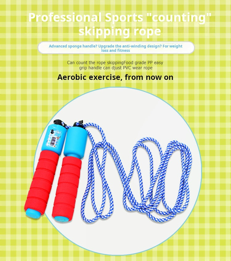 Independently packaged sports skipping rope with adjustable skipping rope