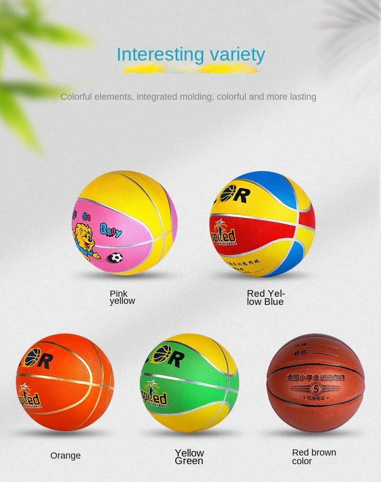 Recreational and training basketballs, size 5 and size 7, rubber basketballs and PU basketballs