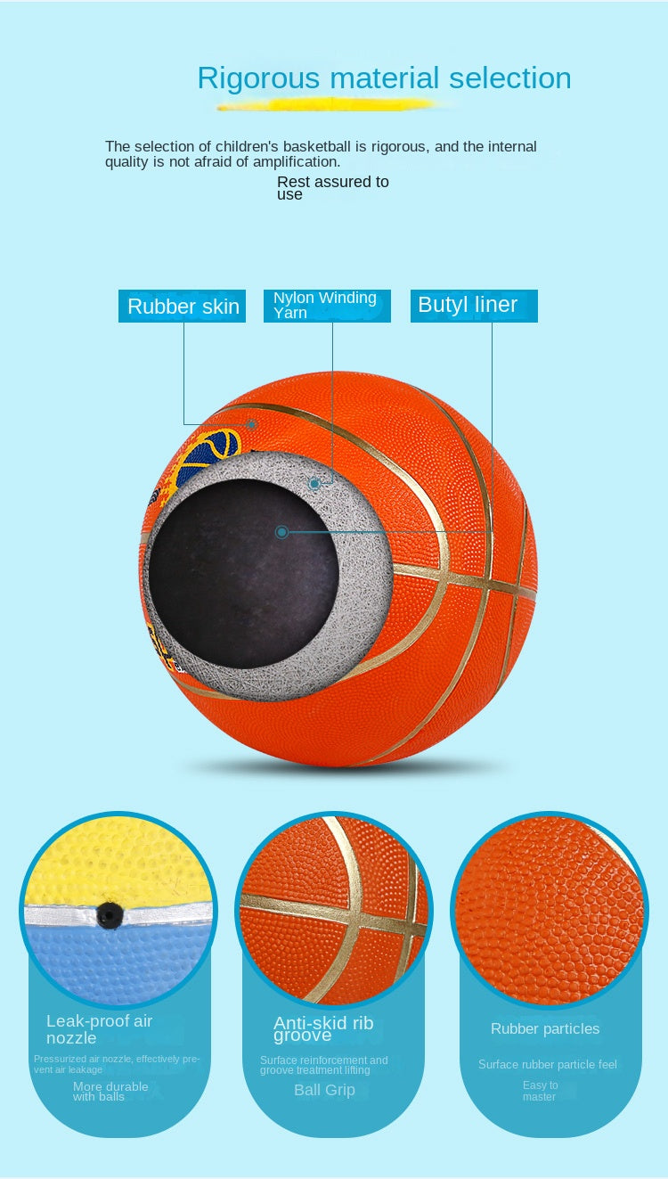 Recreational and training basketballs, size 5 and size 7, rubber basketballs and PU basketballs