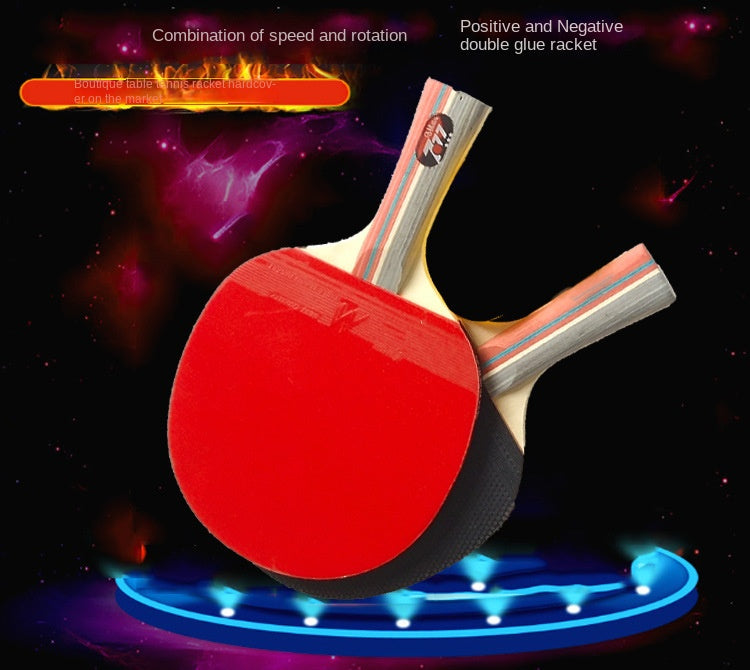 Table tennis racket set for beginners, horizontal table tennis racket