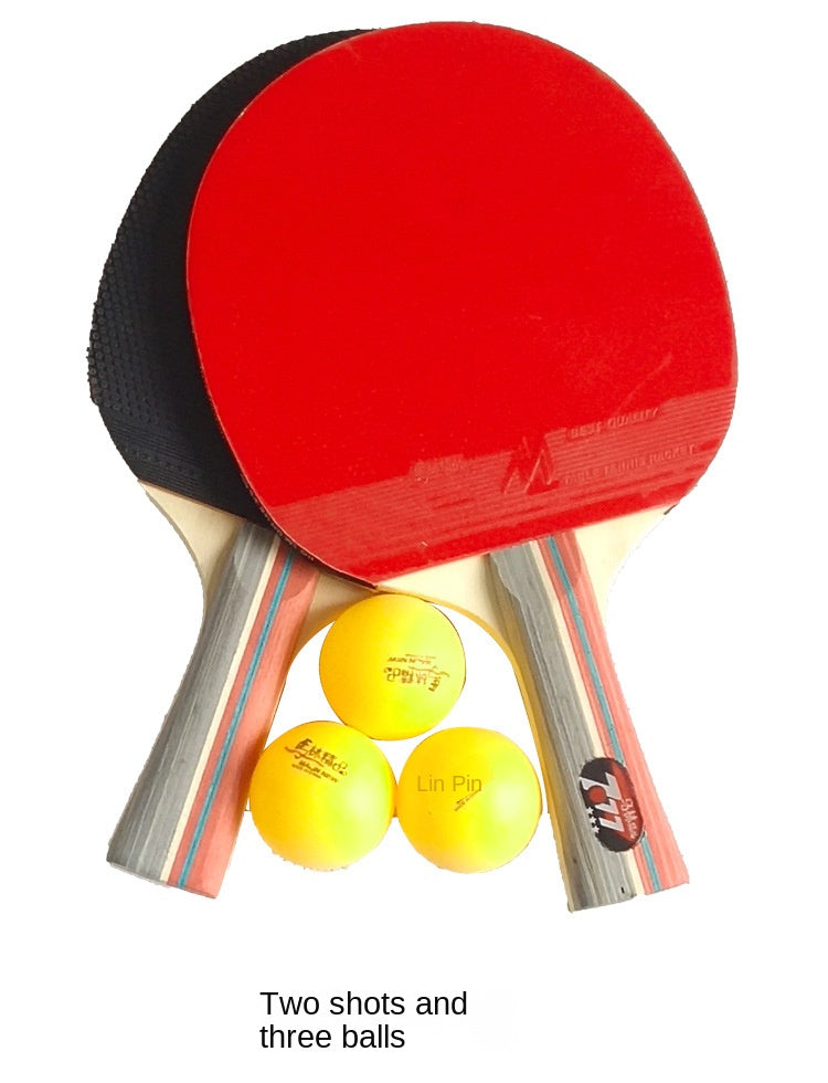Table tennis racket set for beginners, horizontal table tennis racket