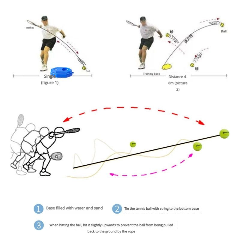 Entertainment Training Tennis: One independent packaging can be used for individual tennis training