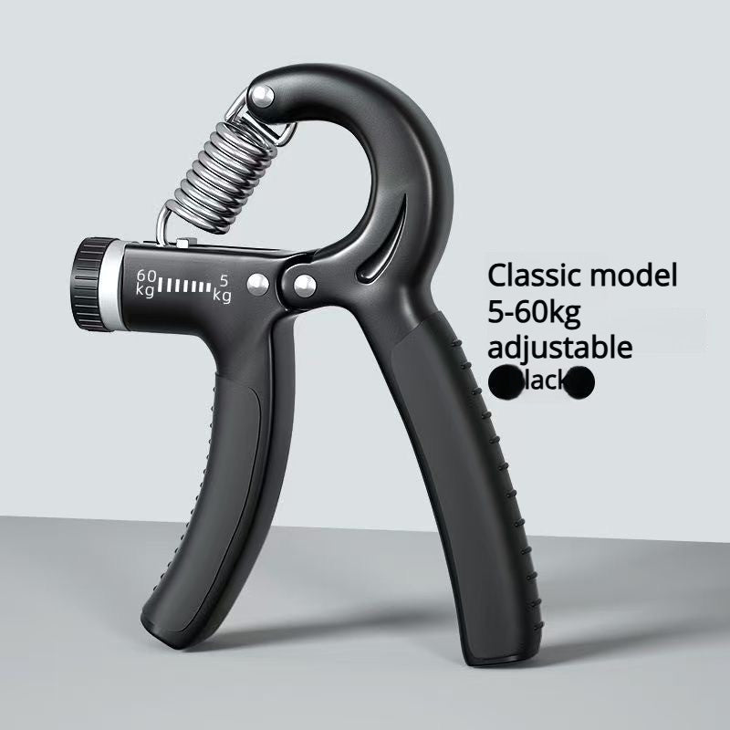 One handed training adjustable grip strength device, individually packaged grip strength device