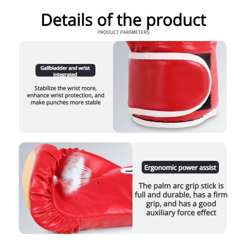 A set of thickened boxing gloves, one size fits all boxing gloves