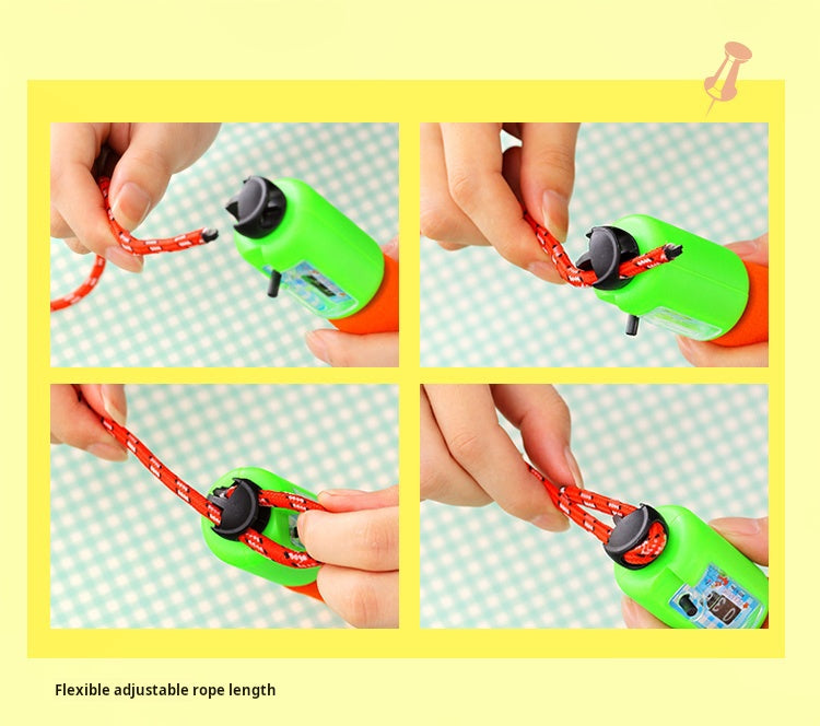 Independently packaged sports skipping rope with adjustable skipping rope