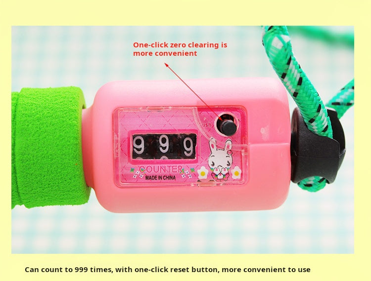 Independently packaged sports skipping rope with adjustable skipping rope